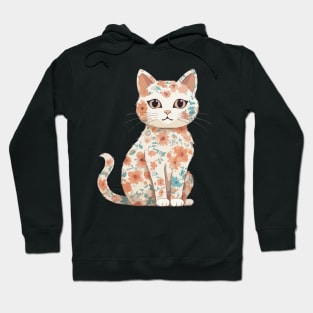 Cat in Lotus Tattoo Hoodie